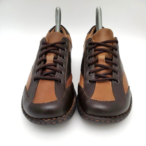 Born Boc Oxford Tan Brown Leather Lace Up Comfy Walking Work Shoe Women's Size 8 - Picture 3 of 12